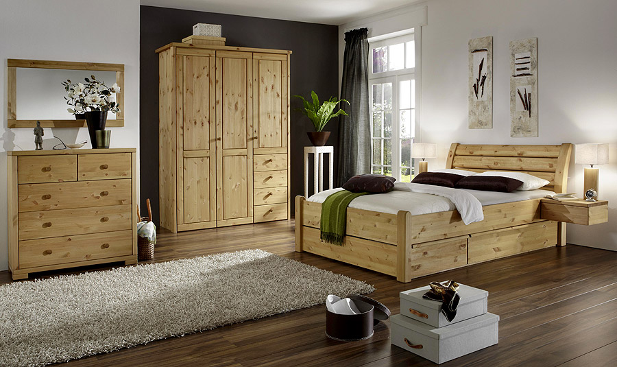 Schlafzimmer landhausstil massivholz möbel in goslar ... Schlafzimmer betten mit schubladen