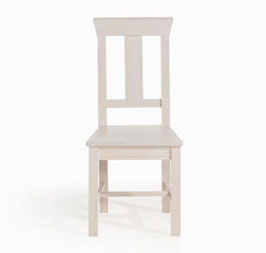 Stuhl weiß Massivholz - Frankenmöbel